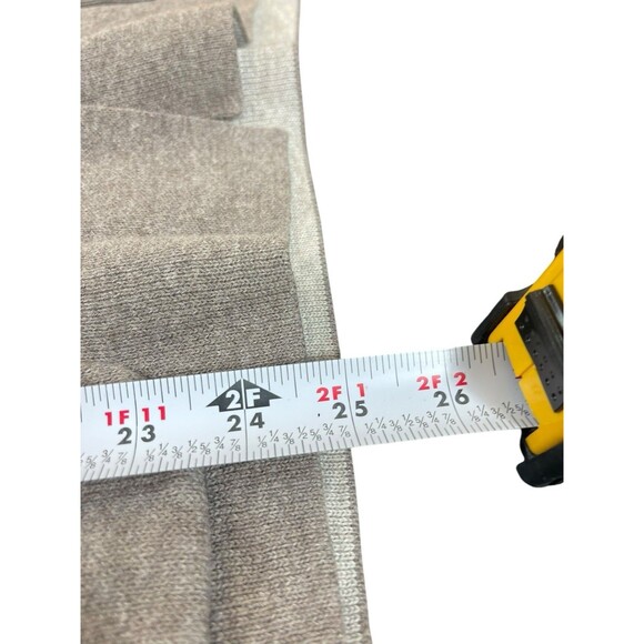 Poetry Cardigan Women’s 14 L Tan Gray Button Front Pocket Sweater Neutral Earthy - Picture 6 of 12